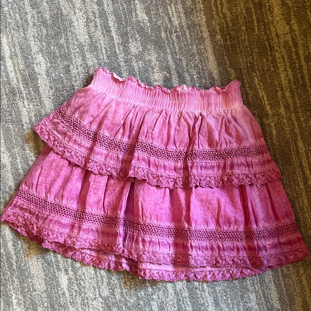 Pink Tiered Katie J NYC Skirt